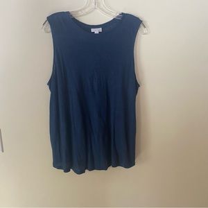 J.Jill Love Linen size L Navy Tank